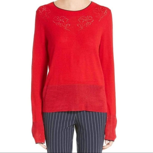 rag & bone Sweaters - Rag & Bone // Adriana Pointelle Floral Sweater